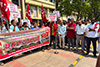 CITU leads massive protest in Mangaluru seeking continuation of Sunday Bazaar trade